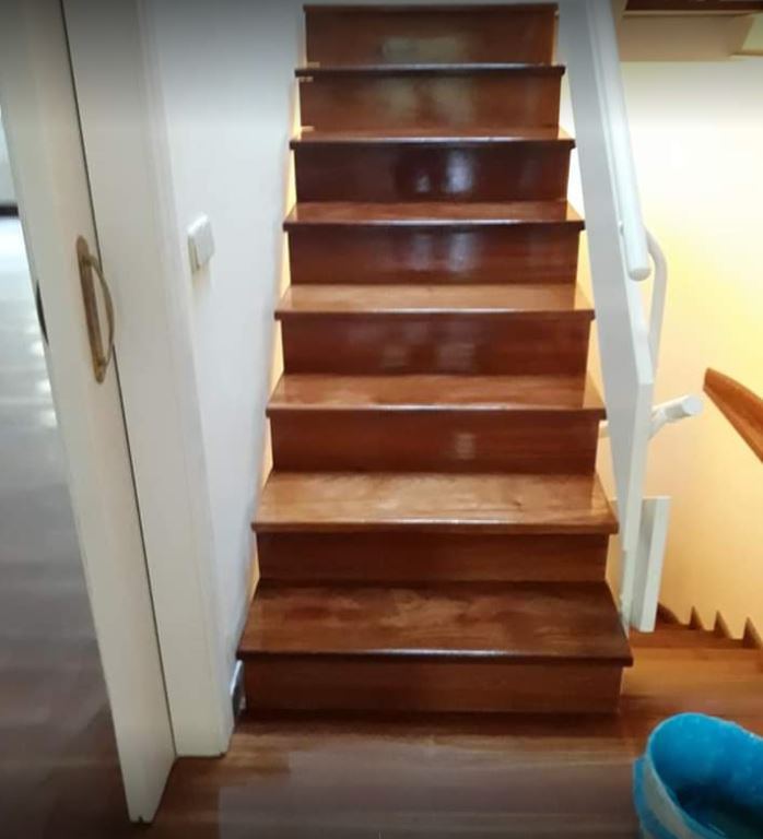 Acuchillado de escaleras