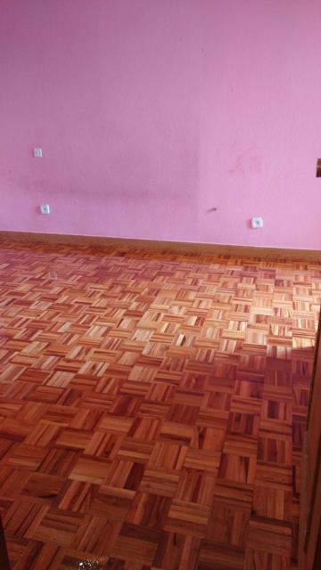 Parquet mosaico antiguo restaurado
