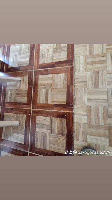 Parquet de damas antes de la restauración