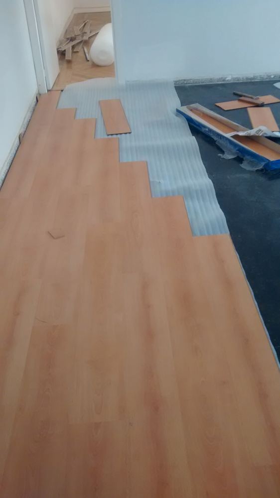 Instalación de tarima flotante